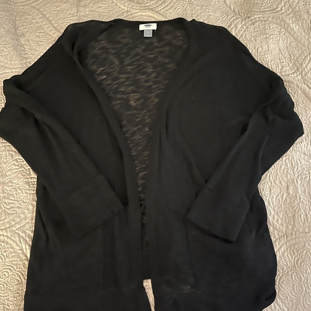 Old Navy Women's Black Cardigan Size XL Fall Sweater